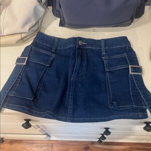 Dark Denim Micro Skirt